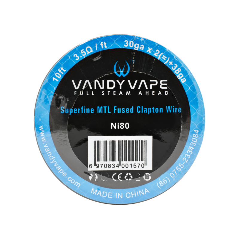 Vandy Vape Ni80 Superfine MTL Fused Clapton Draht