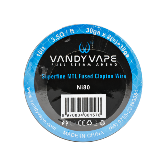Vandy Vape Ni80 Superfine MTL Fused Clapton Draht