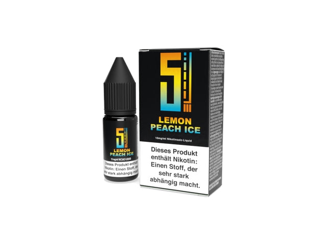 5EL - Lemon Peach Ice - Nikotinsalz Liquid