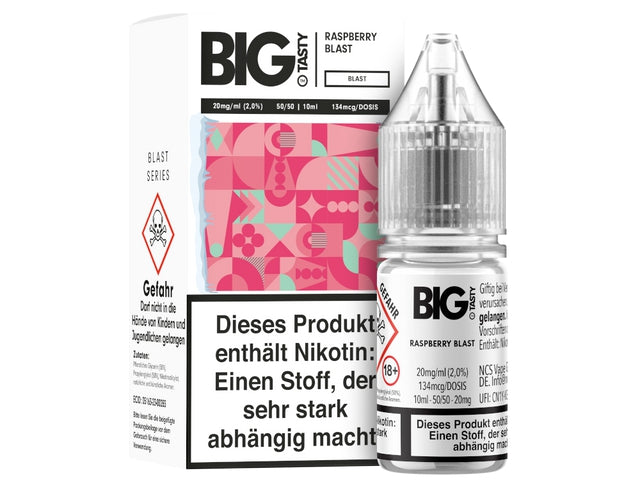 Big Tasty - Blast Series - Raspberry Blast - Nikotinsalz Liquid