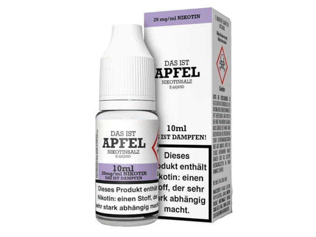 Das ist Dampfen - Apfel - Nikotinsalz Liquid