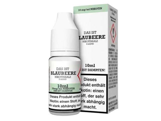 Das ist Dampfen - Blaubeere - Nikotinsalz Liquid