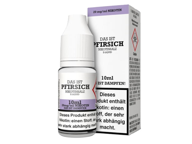 Das ist Dampfen - Pfirsich - Nikotinsalz Liquid