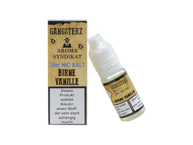 Gangsterz - Birne Vanille - Nikotinsalz Liquid