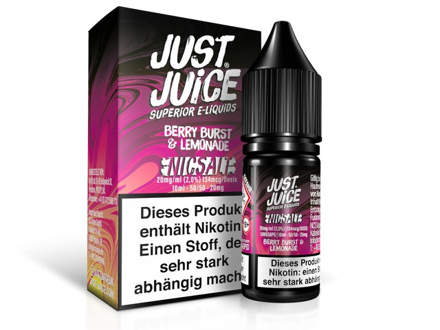 Just Juice - Fusion Berry Burst & Lemonade - Nikotinsalz Liquid