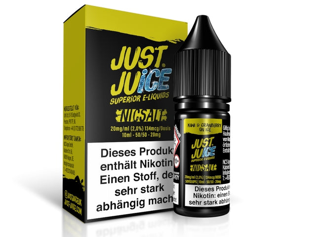 Just Juice - Kiwi & Cranberry on Ice - Nikotinsalz Liquid