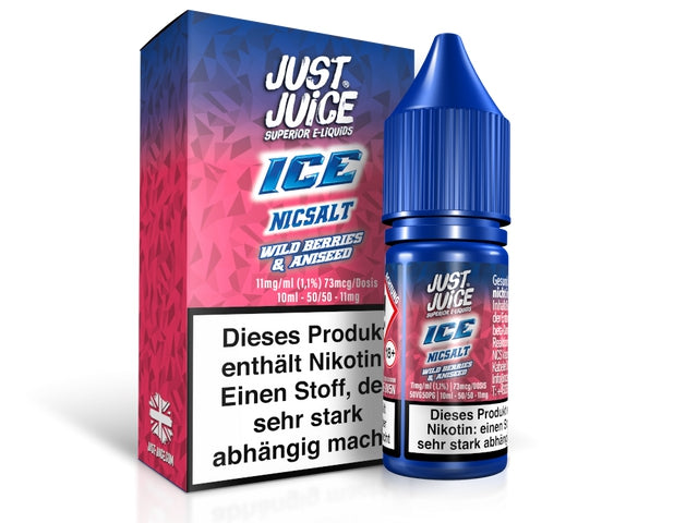 Just Juice - Wild Berries & Aniseed Ice - Nikotinsalz Liquid