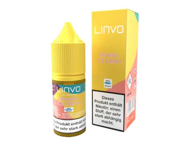 Linvo - Banana Ice Cream - Nikotinsalz Liquid