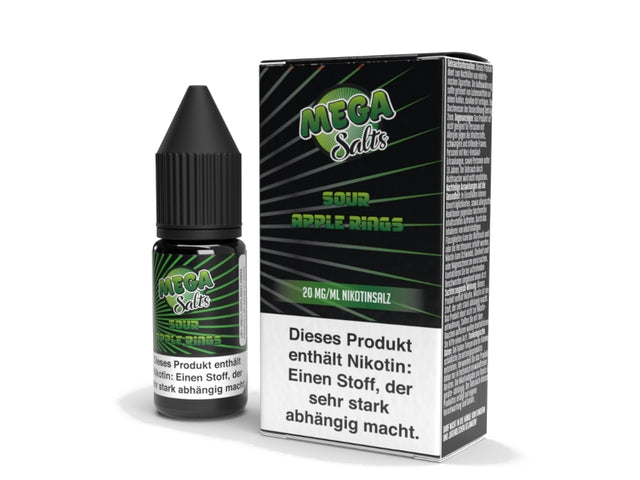 Mega Salts - Sour Apple Rings - Nikotinsalz Liquid